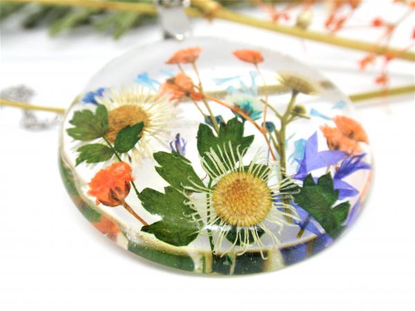 Handmade Necklace with real wildflowers picture