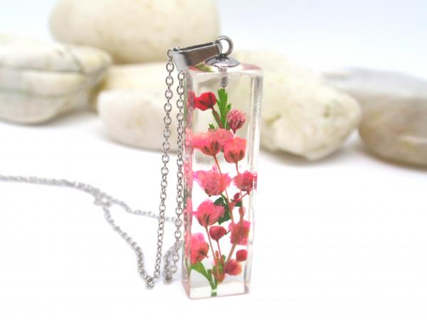 Pressed flower Terrarium Necklace birthday gift picture