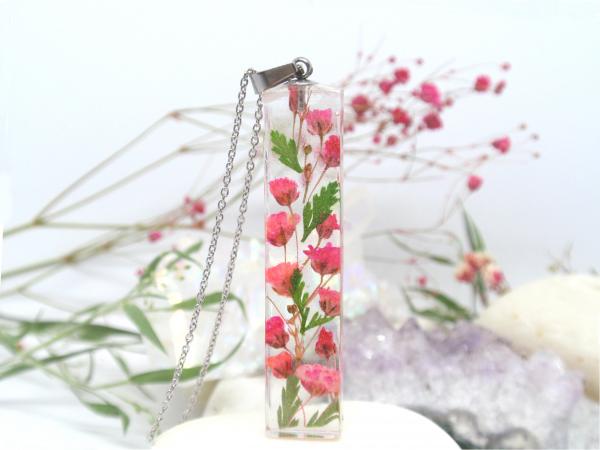 Pressed flower Terrarium Necklace birthday gift picture