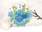 Real flower resin coaster home decor decorative tile