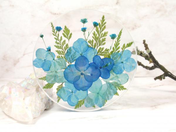 Real flower resin coaster home decor decorative tile