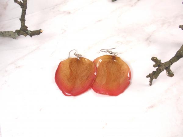 Rose petals Resin Earrings picture