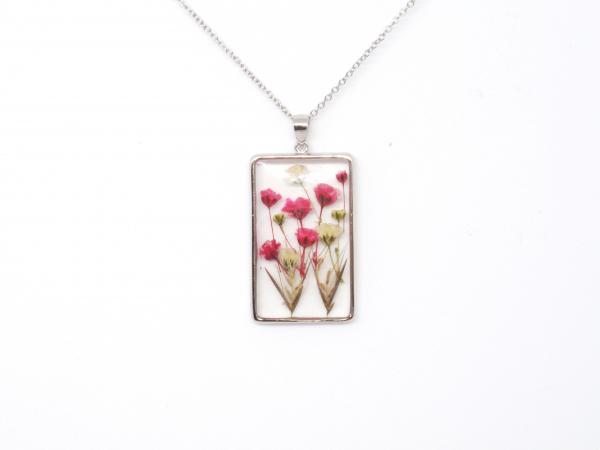 Real flowers necklace gift for her picture