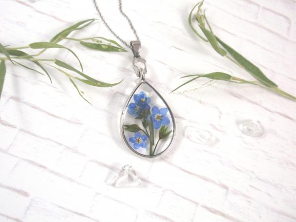 Forget me not necklace gift for her picture