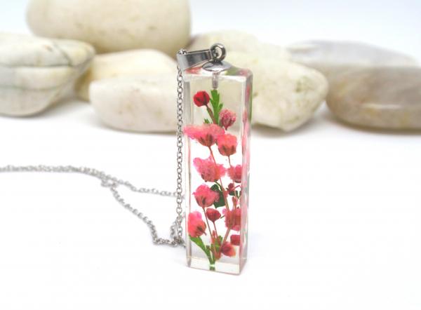 Pressed flower Terrarium Necklace birthday gift picture