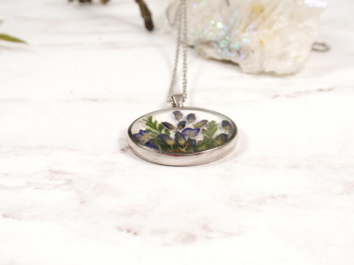 Botanical Necklace with real flowers picture