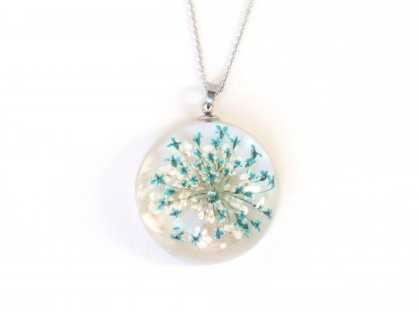 Queen Anne's lace necklace Botanical jewelry
