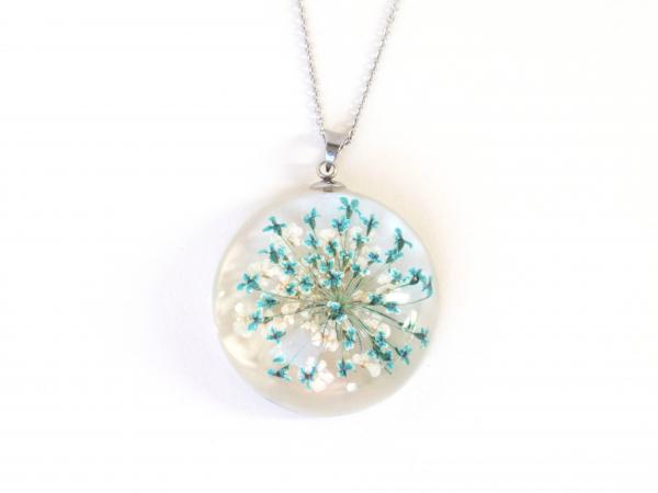 Queen Anne's lace necklace Botanical jewelry
