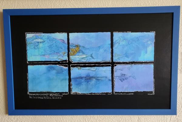 The Sea’s Glass Arrows, Version 2b small ap1/1 (Needlefish paintings)