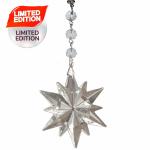 CLEAR CRYSTAL STAR (Set/3) MAGNETIC CHRISTMAS ORNAMENT - Magnetic Chandelier Crystal TrimKit¬Æ