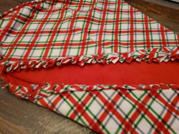 Holiday Fleece Blanket - braided picture
