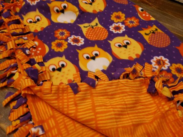 Sunset Owls FleeceBlanket picture