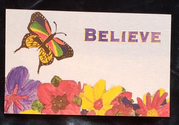 Believe sticker