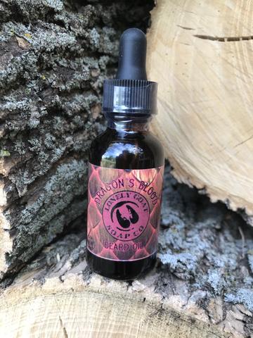 Dragon’s blood beard oil picture