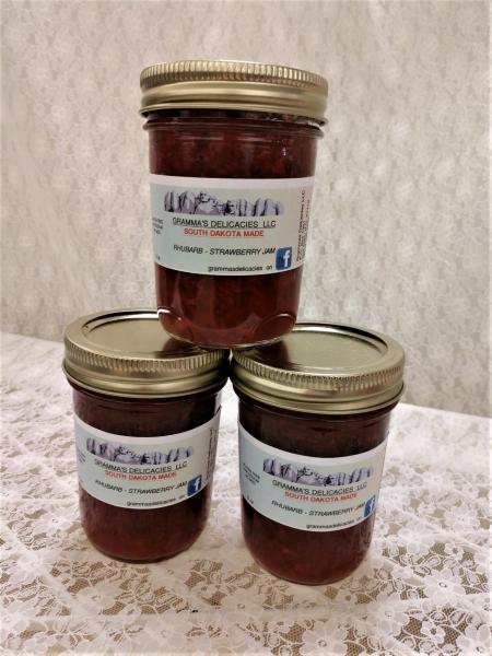 Rhubarb Strawberry Jam 8 ounce