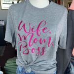 Wife Mom Boss Softstyle Tee