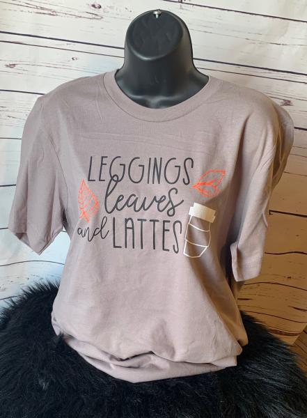 Leggings, Leaves & Lattes Softstyle Tee