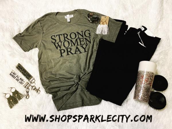 Strong Women Pray Softstyle Tee picture