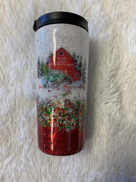 Red Barn Holiday Sparkle Mug