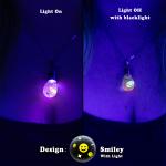 Neon glowing snow globe shaker jewelry