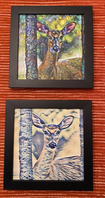 Seasonal Doe Framed Set picture