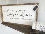 "Together" sign