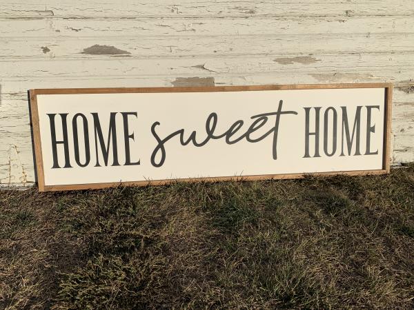 REVERSIBLE 14" x 50" Wood Sign picture