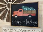 LIGHTED Holiday Truck-Multiple Colors