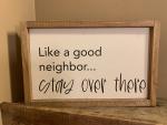 Like a good neighbor