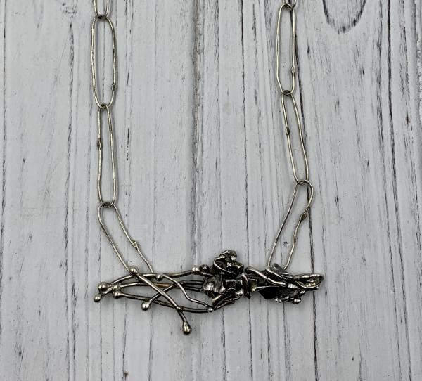 Fused Silver Necklace
