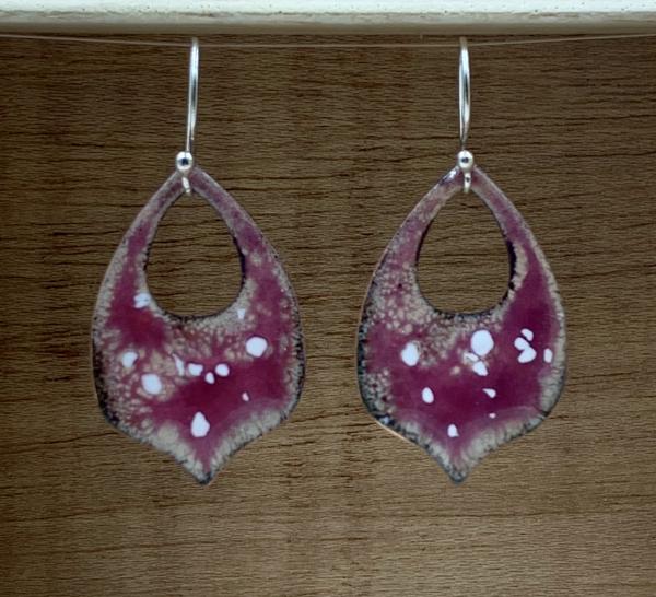Pink Enamels Earrings