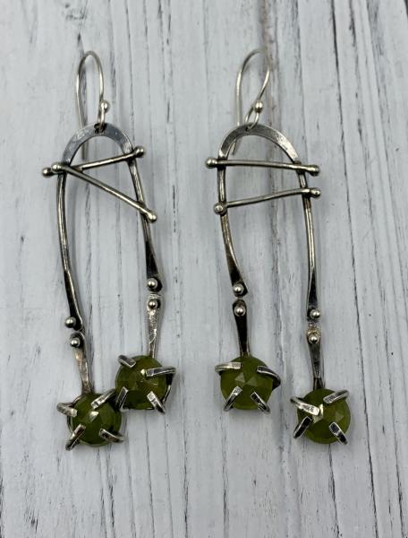 Vesuvianite Silver Earrings picture