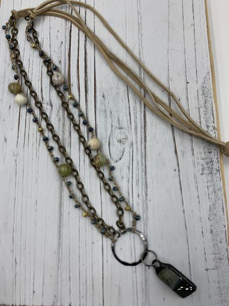 Crochet Beaded long Necklace