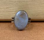 Agate silver ring