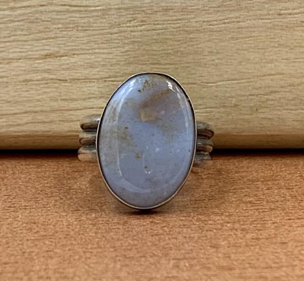 Agate silver ring picture