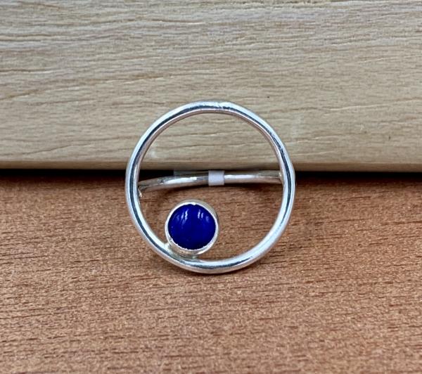 Olivia ring with Lapis Ring picture