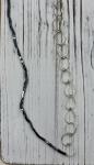 Hermozonite and silver chain necklace