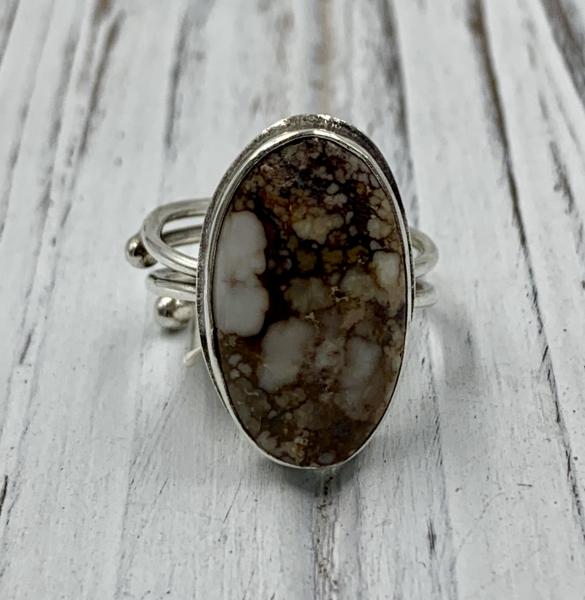 Wild Horse Magnesite silver ring