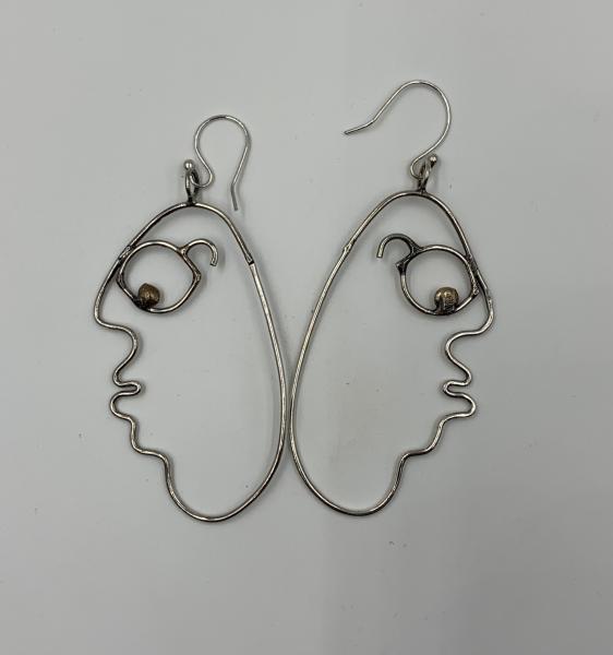 Goggly Face earrings picture