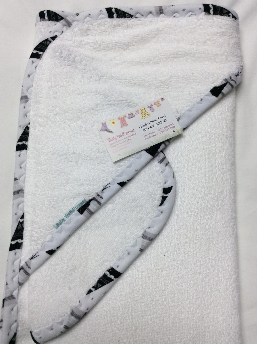 Hooded Bath Towel w/washcloth picture