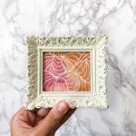 Framed watercolor painting