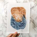 Abstract watercolor painting