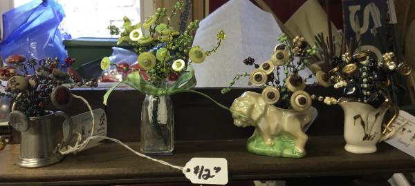 $12 Button bouquets