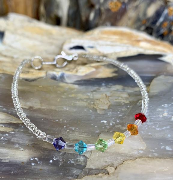 Rainbow Swarovski Crystal Bracelet