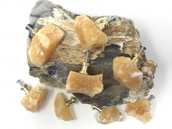 Orange Calcite Drawer Pulls picture