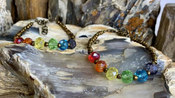 Rainbow Swarovski Crystal Bracelet picture