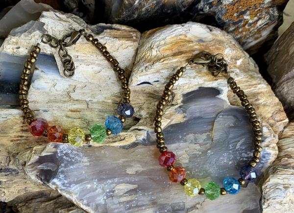 Rainbow Swarovski Crystal Bracelet