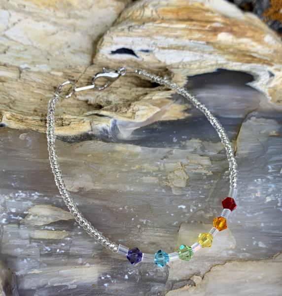 Rainbow Swarovski Crystal Bracelet picture