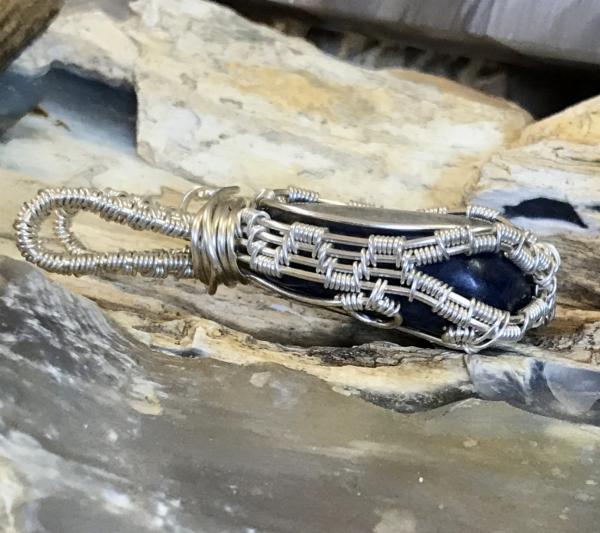 Sapphire Wire Wrapped Pendant picture