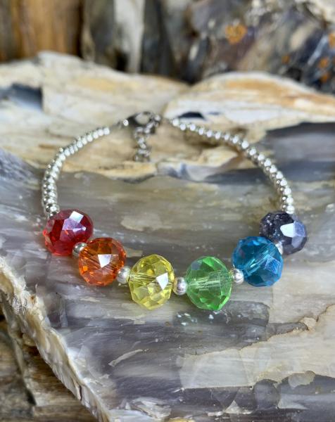 Rainbow Swarovski Crystal Bracelet